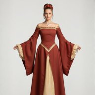 Disfraz Gala Medieval Terracota / Mujer Adulto
